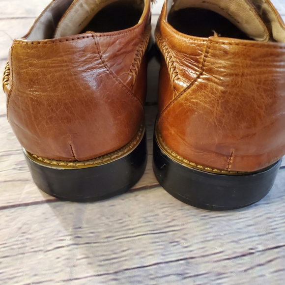 GIORGIO V MEN'S DRESS SHOES BROWN LEATHER DESIGNED IN ITALY SIZE 11M - Picture 8 of 13